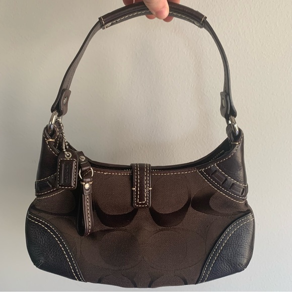 Coach Hampton Signature Striped Python Hobo Bag - Picture 2 of 4